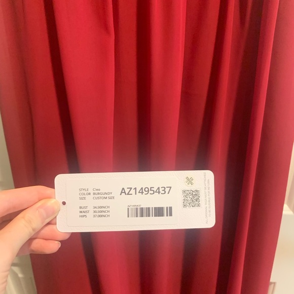 AZAZIE Cleo burgundy bridesmaid dress - Picture 3 of 4